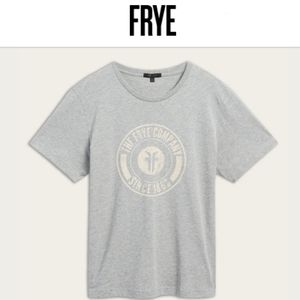 FRYE Grey Logo T-shirt Mens Size XXL NWT